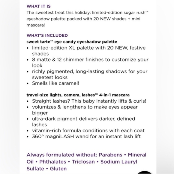tarte Sweet tarte Eye Candy Eyeshadow Palette 4-pc Set - Picture 11 of 11